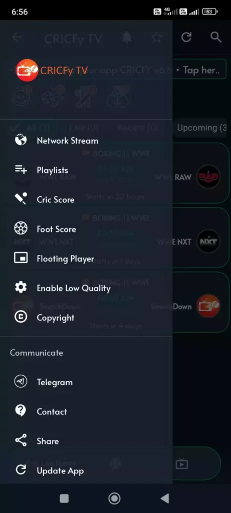 Cricfy TV App