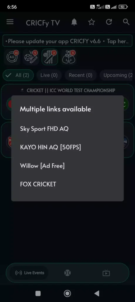 Cricfy TV App